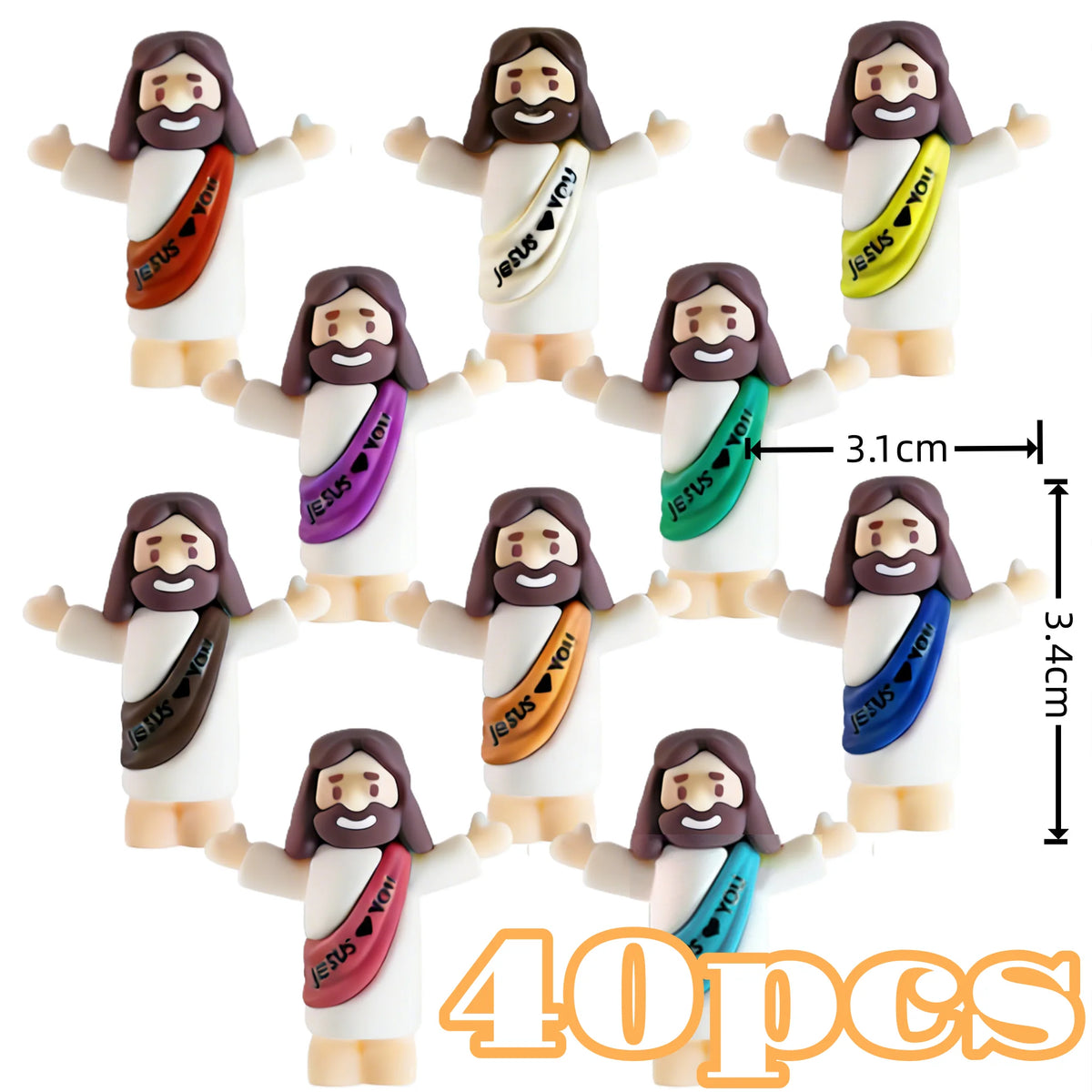 Mini Religious Figurine Set for Christmas and Easter Decor