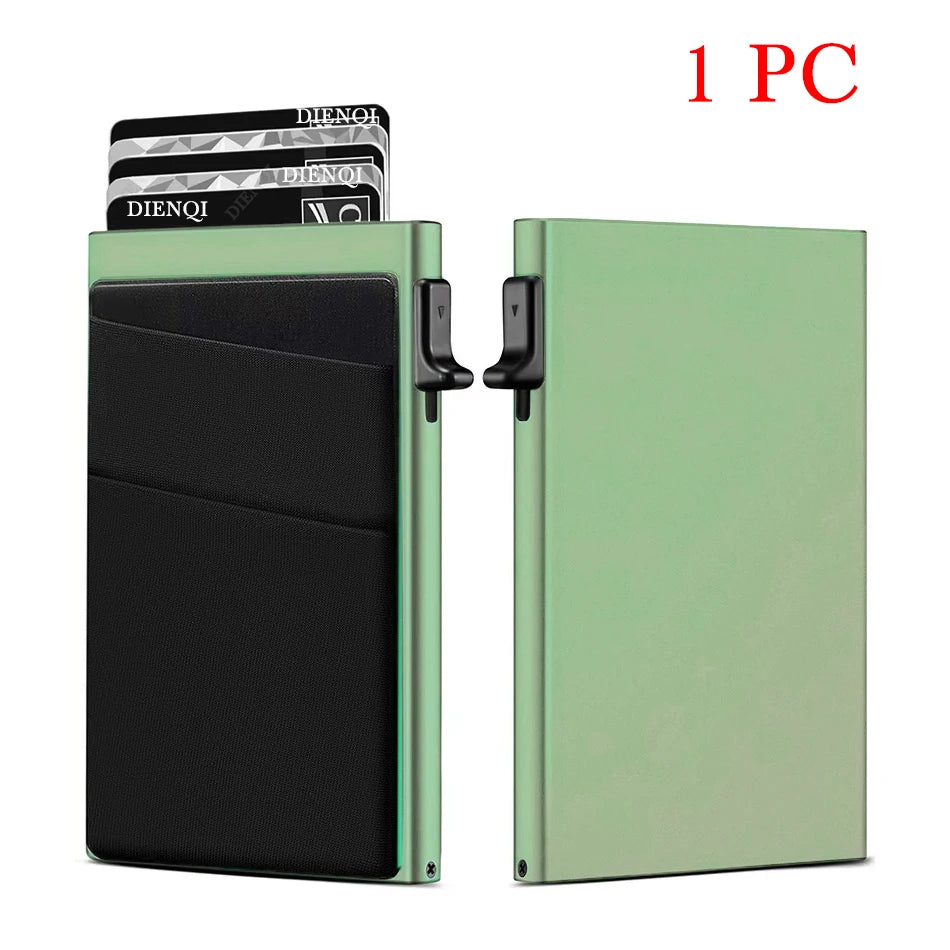 Minimalist Aluminum RFID-Blocking Card Holder