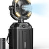 Ventilateur Brumisateur Portable Rechargeable avec Réservoir d'Eau de 7L et Batterie Externe