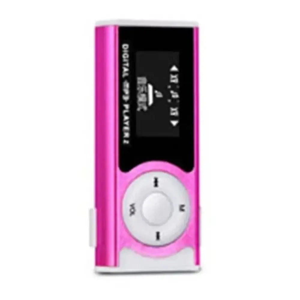 Portable Clip-On MP3 Player with Metal Body and LCD Screen