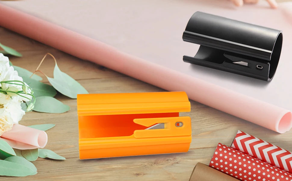 Sliding Wrapping Paper Cutter – Safe, Bladeless Gift Wrap Trimmer