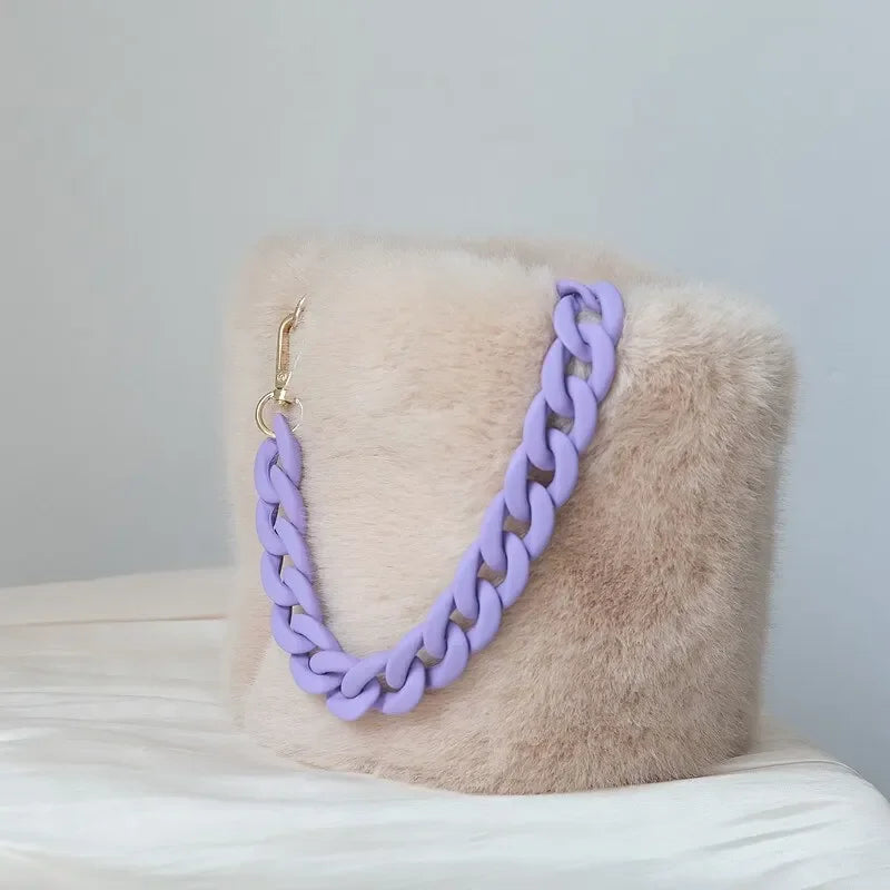 Fashionable Wide Chain Bag Strap