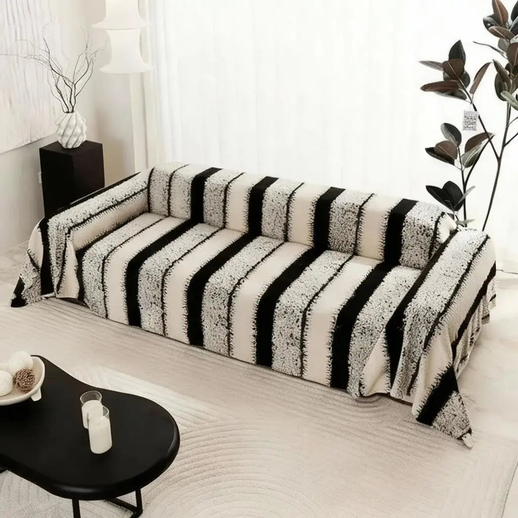 Bohemian Jacquard Sofa Throw Blanket – Soft Plush Cover for Living Room