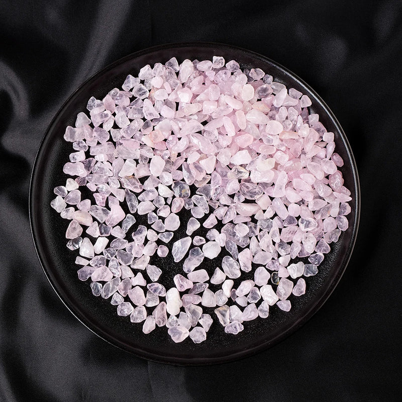 Natural Rose Quartz Crystal Gravel