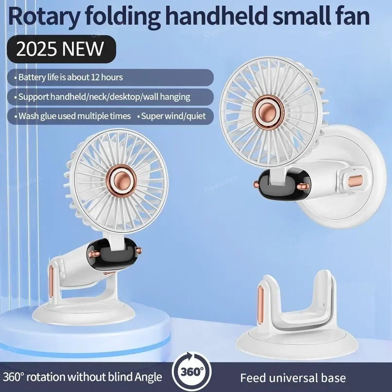 Foldable Rechargeable Handheld Cooling Fan