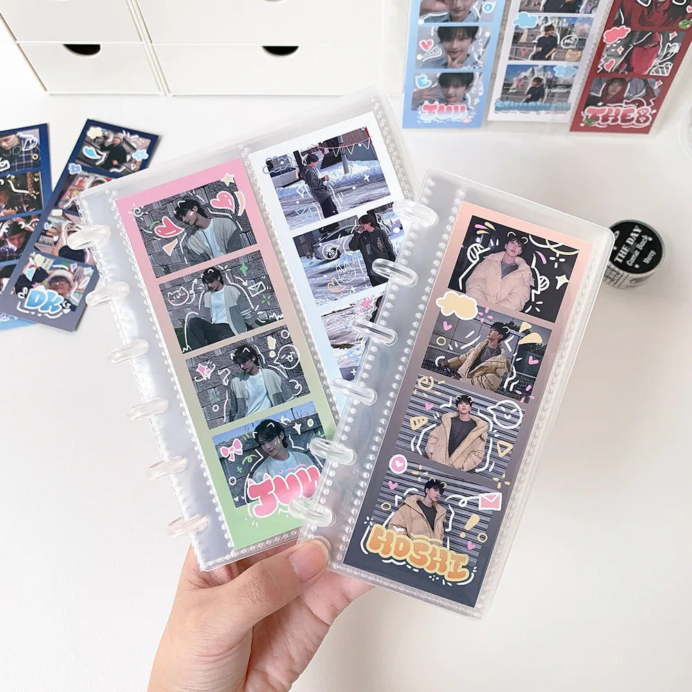 Clear 2x6 Photo Strip Album with 20 Protective Pages