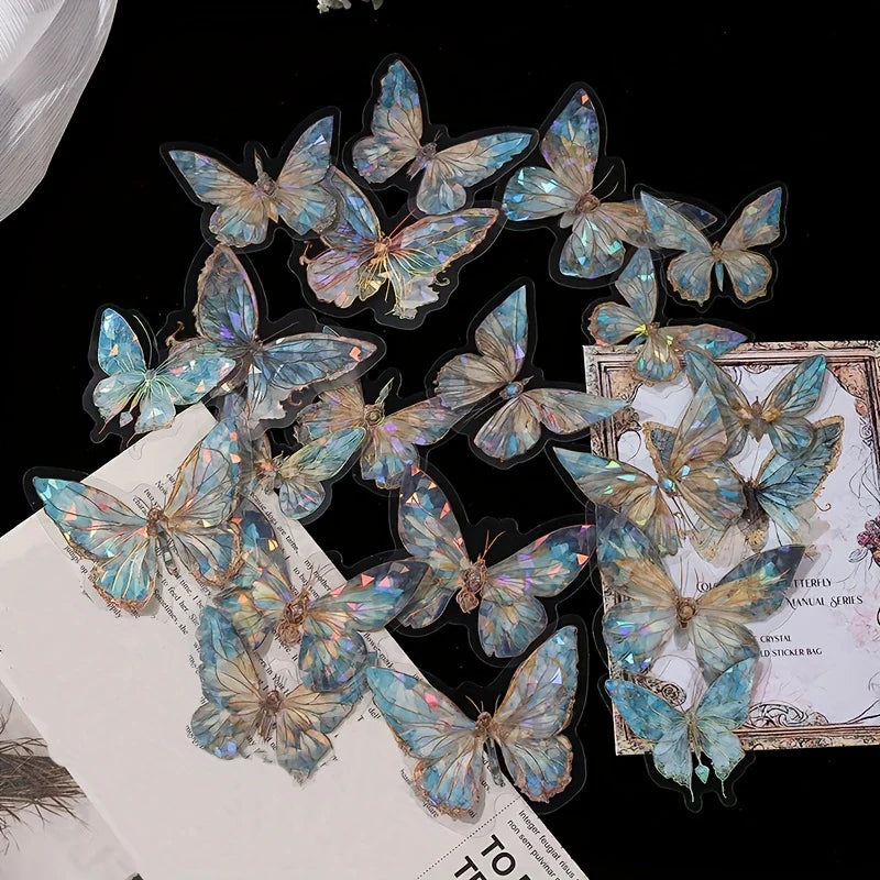 Butterfly Cut Sticker Pack for Junk Journals and DIY Crafts