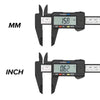 A digital caliper displaying a measurement of 15.8 mm on its LCD screen.