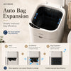 Joybos Auto Bag Expansion trash can demonstrating the process of air release and bag expansion.