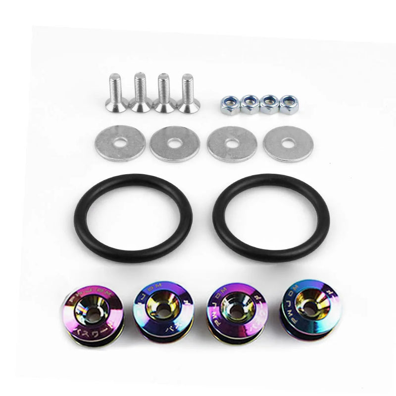 Aluminum Quick Release Fastener Kit for Car Bumpers & Hatch Lids