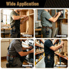 Image showing various tradespeople using a compact clip-on tool pouch with belt holster for carpentry, electrician, repairman