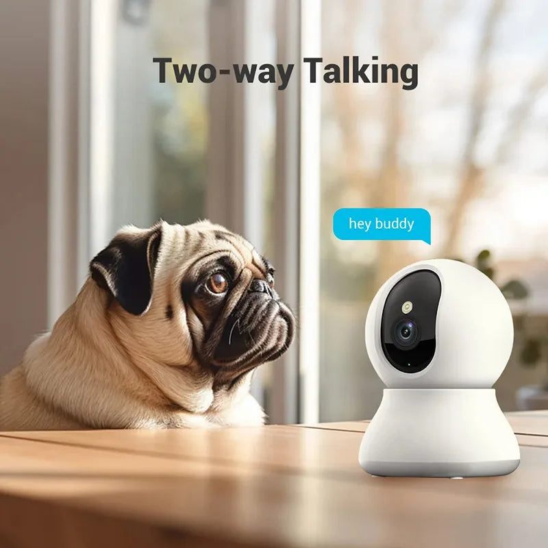 2K Smart Pet Kamera mit 360° Schwenk- & Neigefunktion