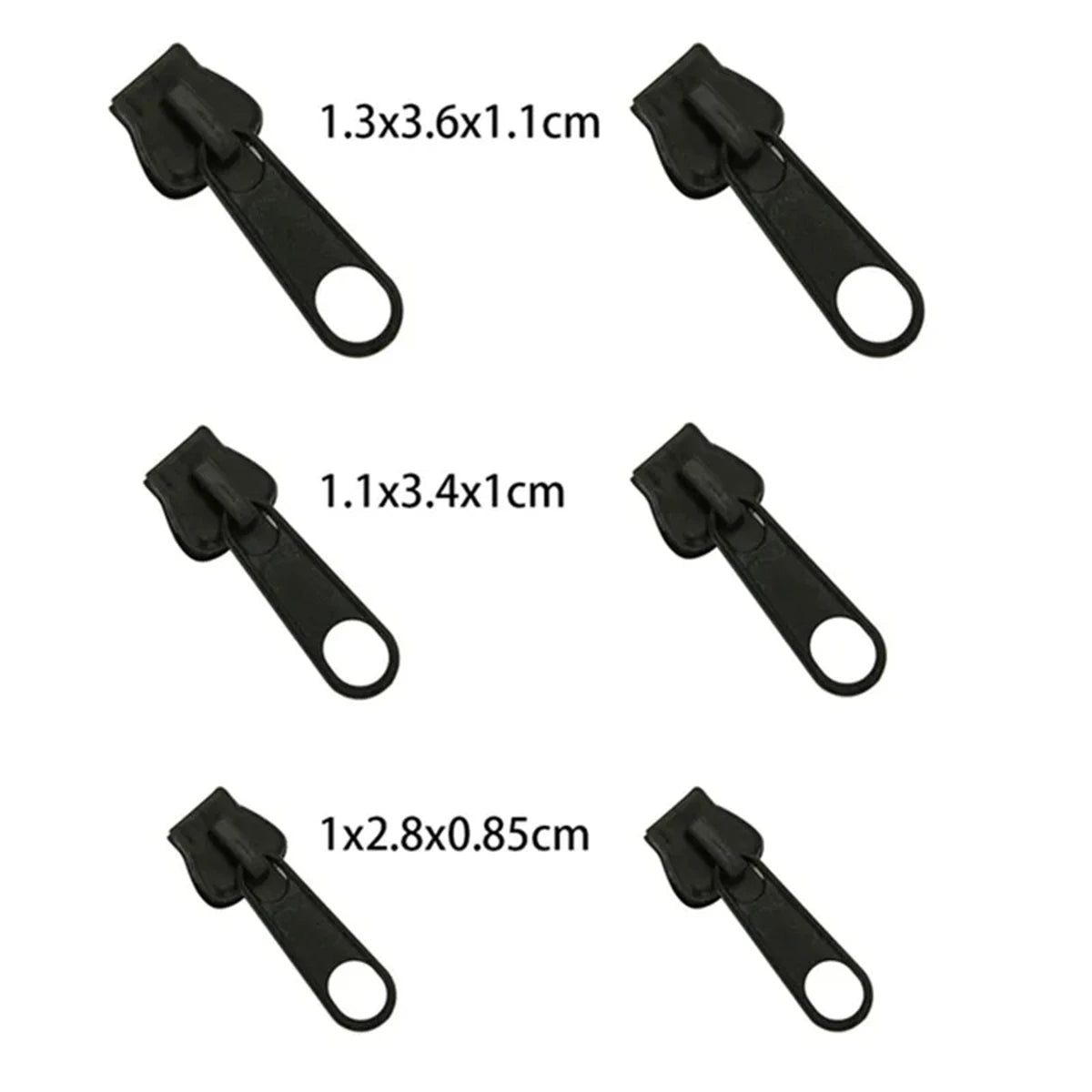 Universal Zipper Repair Kit with 3 Slider Sizes