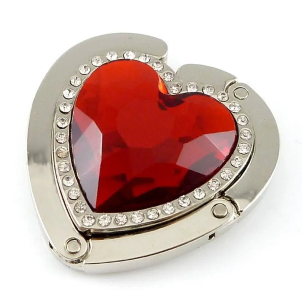 Heart Flower Metal Folding Bag Hook