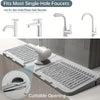 Silicone Faucet Splash Guard Mat for Kitchen Sink