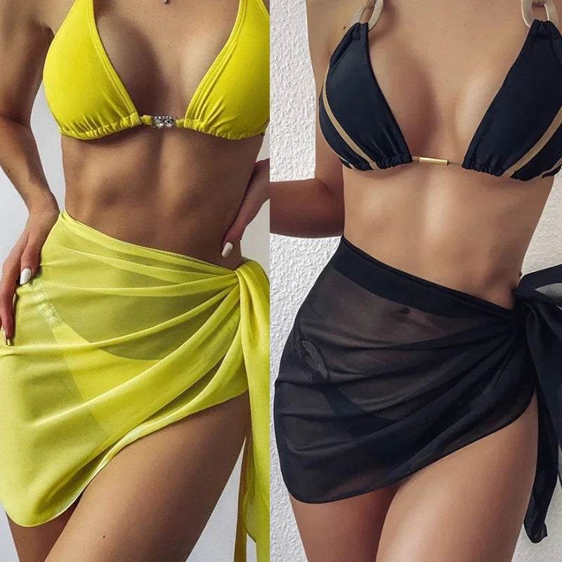Lightweight Chiffon Beach Wrap & Bikini Cover-Up