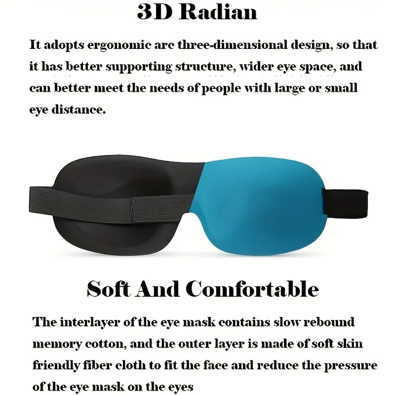 3D Contoured Sleep Mask for Light Blocking