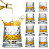 360° Rotating Whiskey Glasses (Set of 2) with Crystal Clear Glass