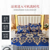 4-Piece Royal Blue Bedding Set with Bed Skirt and Pillow Covers