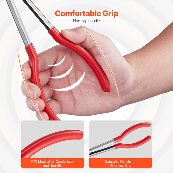 5-Piece Precision Needle Nose Pliers Set with Case