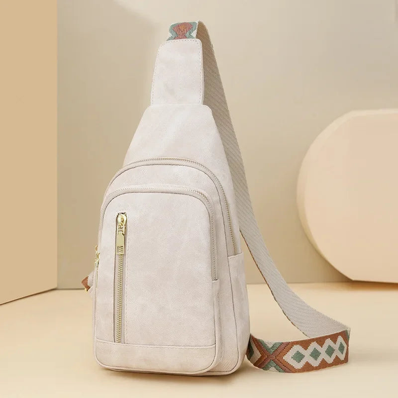 Elegant PU Leather Crossbody Sling Bag for Women