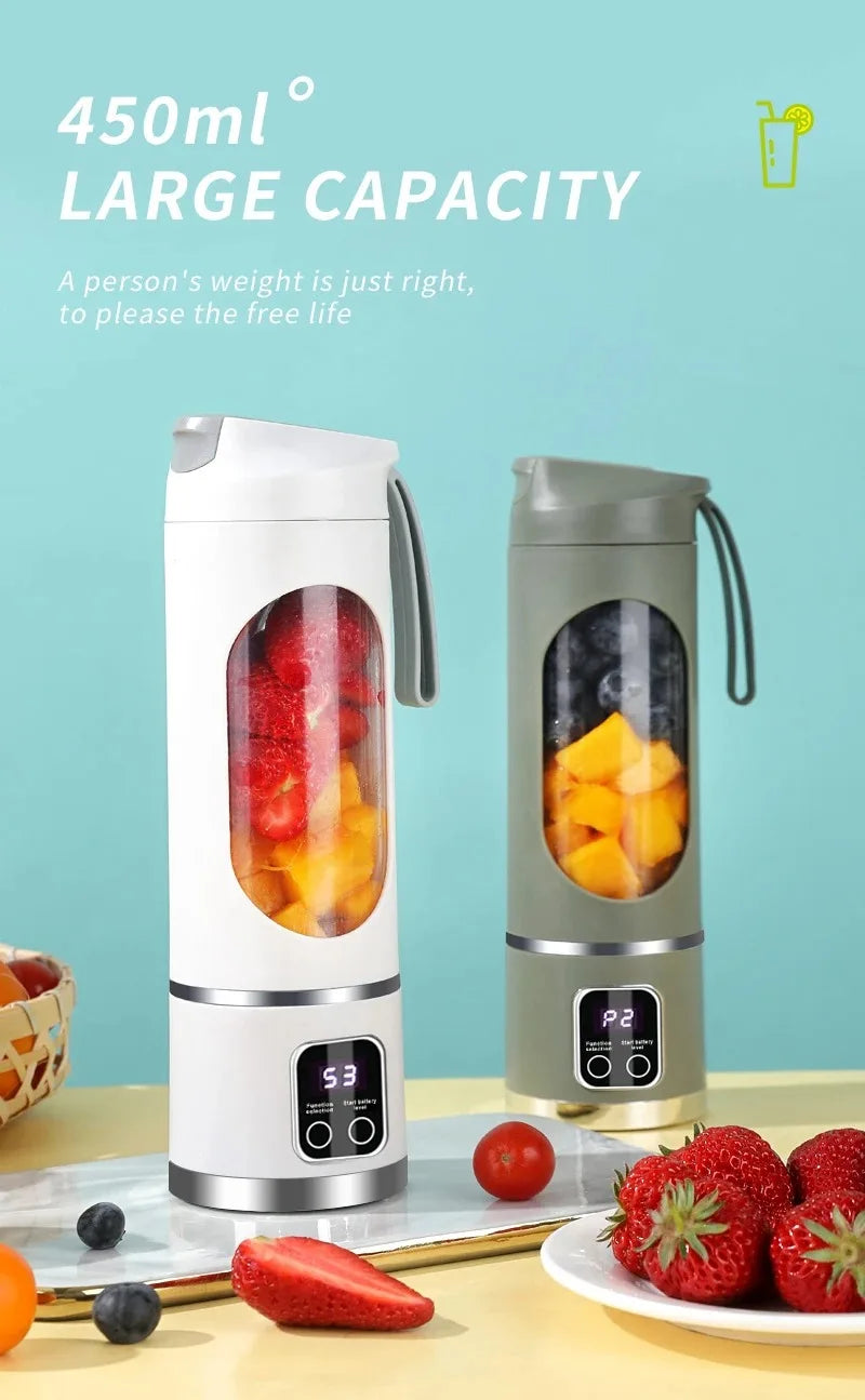 Portable USB Rechargeable Fruit Juicer Blender Cup