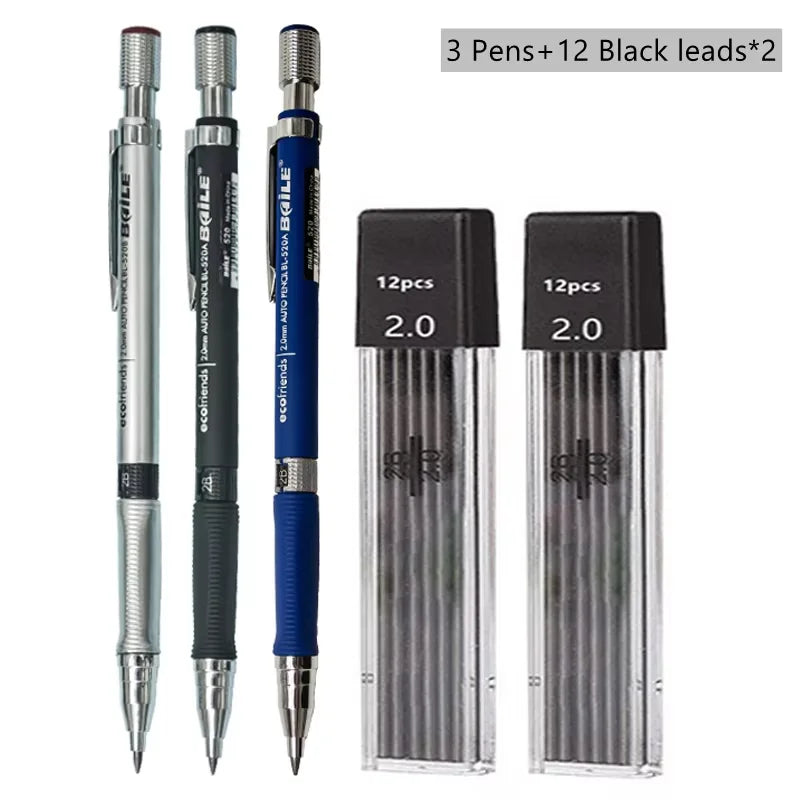 2.0 mm Mechanical Pencil Set with Refills