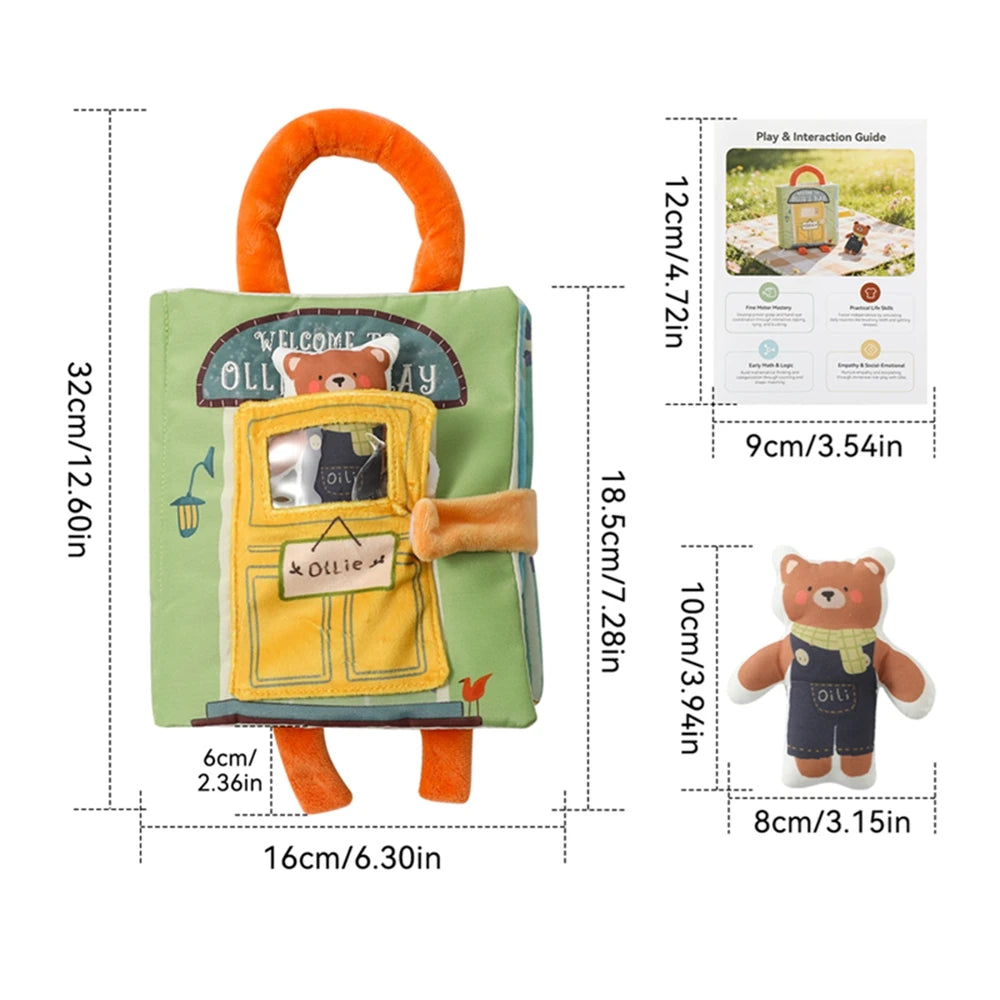 Montessori Sensory Tissue Box Toy with Soft Scarves