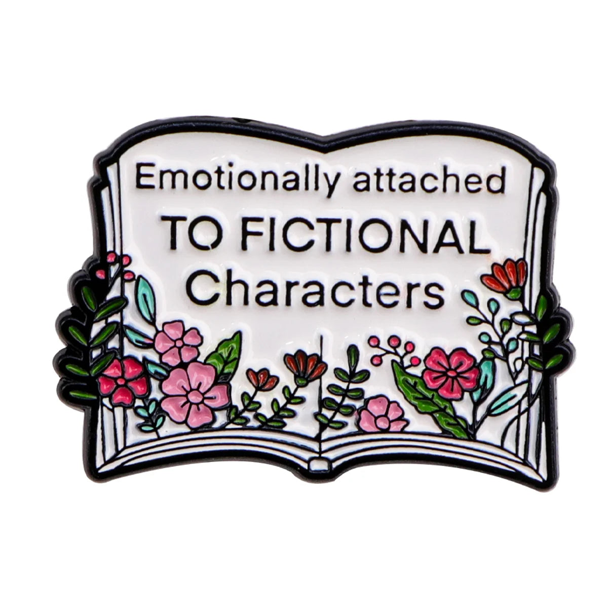 Just One More Chapter Enamel Pin for Book Lovers