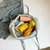 Hand-Knitted Cotton Tote Bag