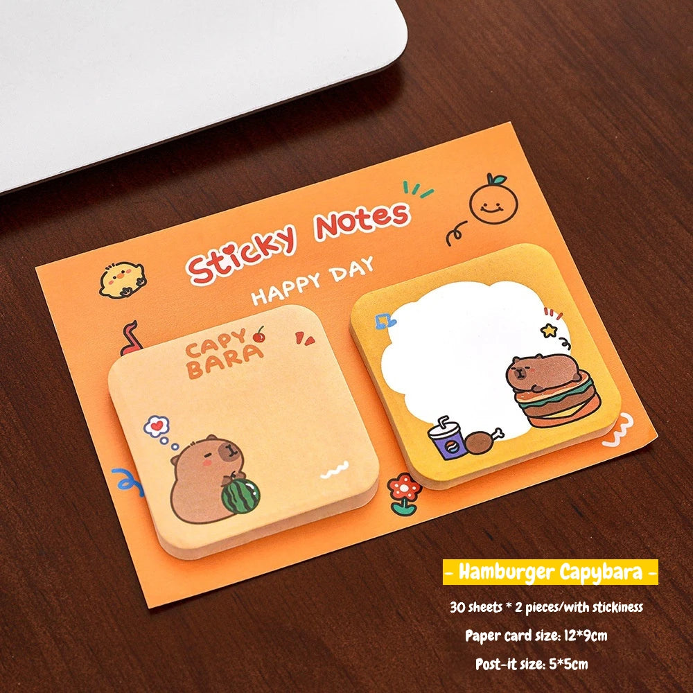 Kawaii Cartoon Animal Sticky Notes Set