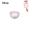 Juego de Bowls de Acero Inoxidable con Tapas Herméticas