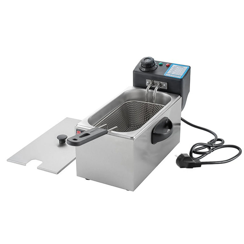 4L Electric Deep Fryer with Oil Filtration Basket