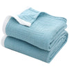 Breathable 4-Layer Cotton Muslin Blanket — Lightweight & Soft for All Seasons