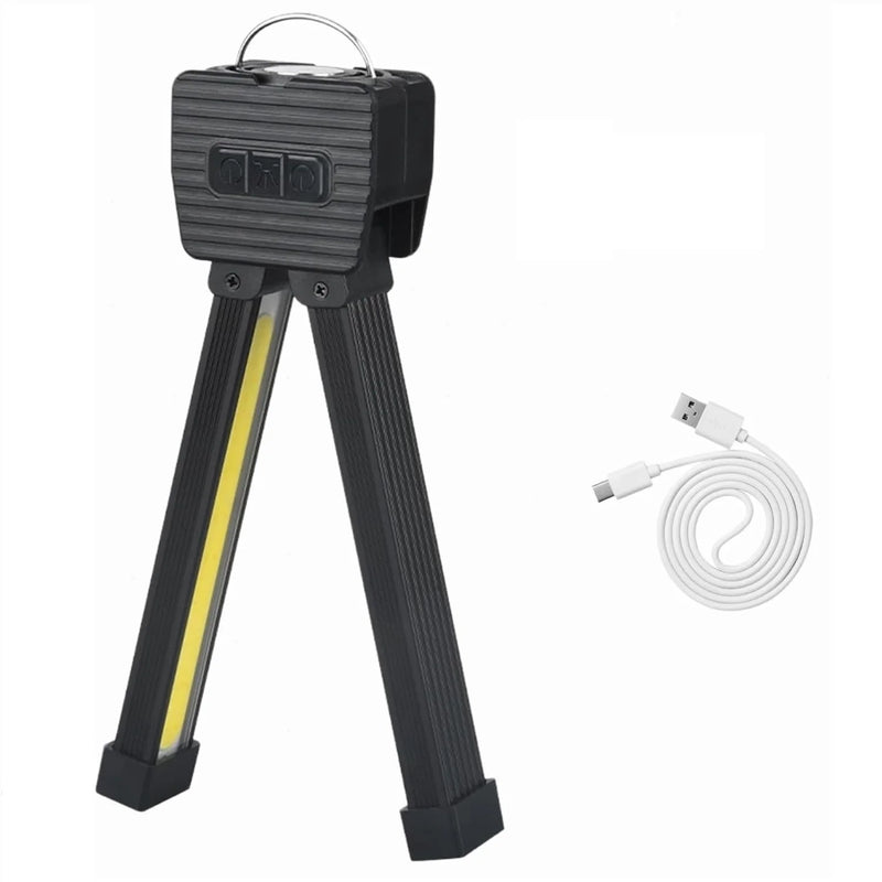 Luz de trabajo LED recargable con imán y gancho