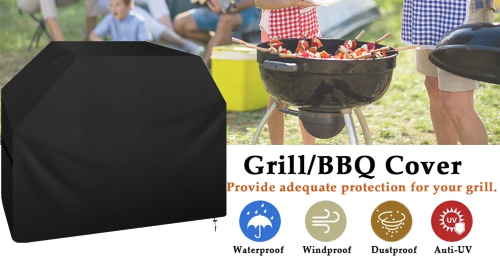 Waterproof Grill Cover with Adjustable Straps