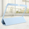 Slim Trifold iPad Case with Clear Acrylic Back and Pen Holder