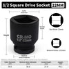 Heavy-Duty Square Drive Impact Socket Adapter Set