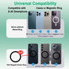 Magnetic Phone Grip and Stand with Silicone Cover
