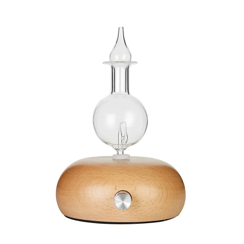 Wooden & Glass Waterless Essential Oil Diffuser