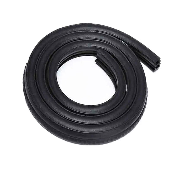 Black U-shaped EPDM rubber edge trim for car, boat, or machinery