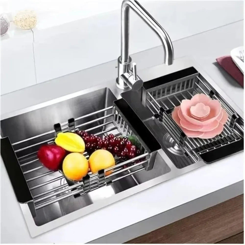 Adjustable Stainless Steel Sink Drain Basket