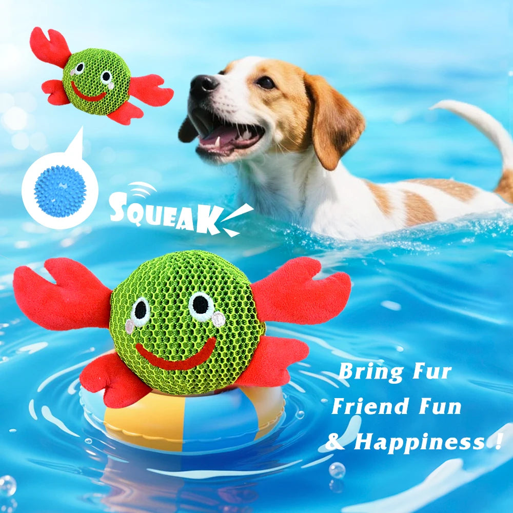 Interactive Monster & Crab Dog Chew Toy
