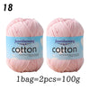 Premium 100% Cotton Yarn – Medium-Fine Weight for All-Season Knitting
