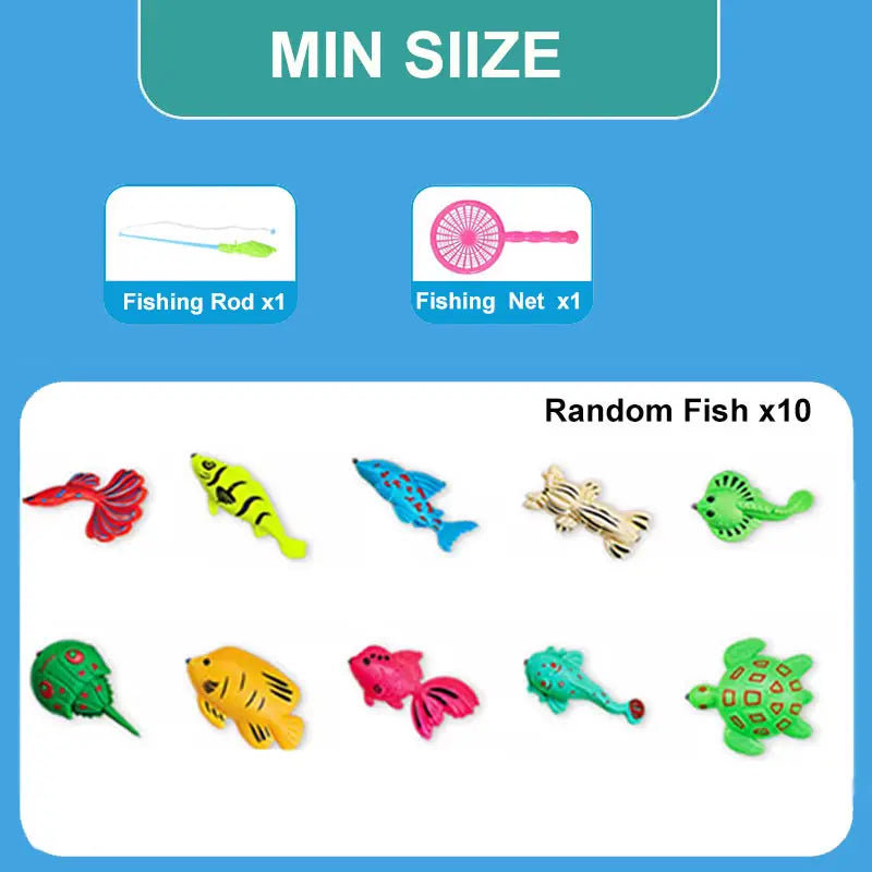 Magnetic Fishing Game Set with Inflatable Pool