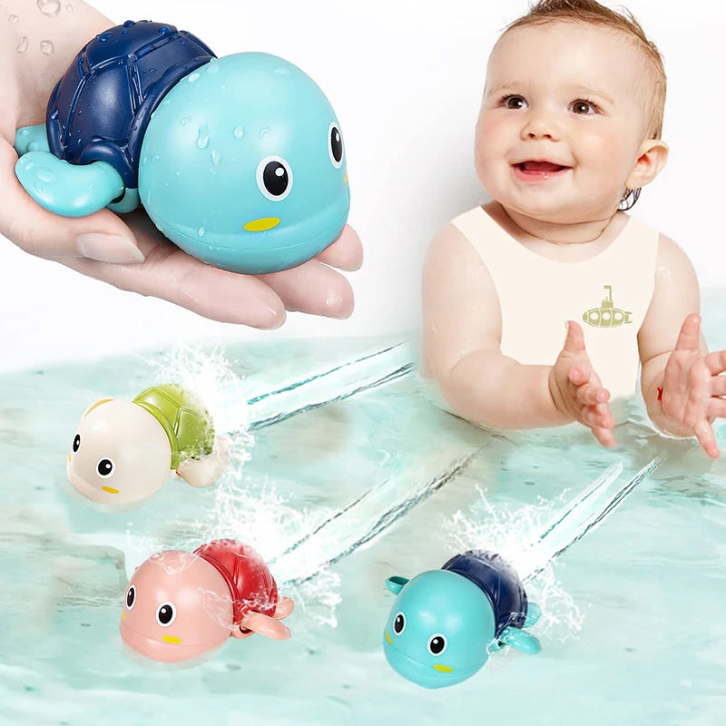 Wind-Up Swimming Animal Bath Toys for Toddlers