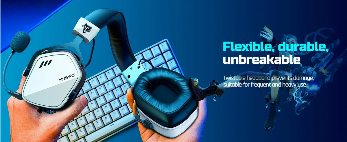 USB Gaming Headset with 7.1 Surround Sound and Noise-Cancelling Mic