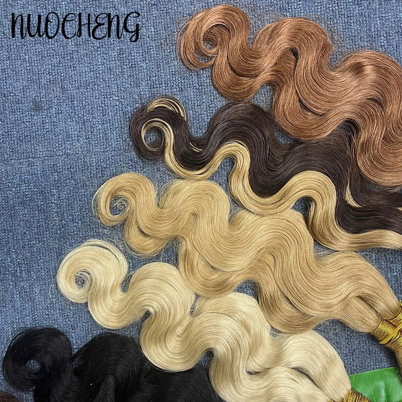 Blonde Body Wave Human Braiding Hair