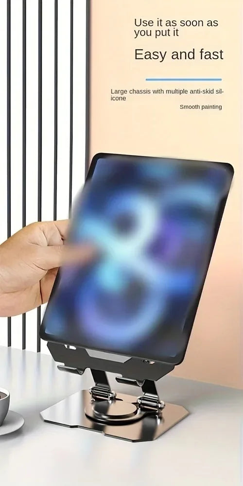 360° Rotating Aluminum Tablet Stand for 4.7-12" Devices