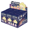 A box of MONBOO Emotional Weather Station collectible blind boxes featuring yellow and blue characters.
